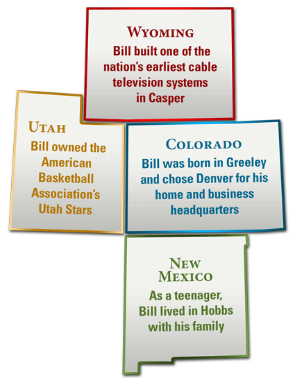 Colorado, New Mexico, Utah, and Wyoming map