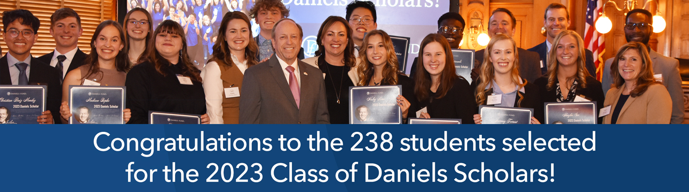 Congratulations 2023 Daniels Scholars